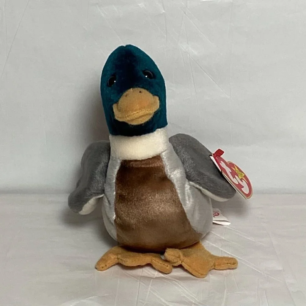 Ty Beanie Baby Original Jake Retired PE Pellets W/Rare Tag Errors Red Stamp #402